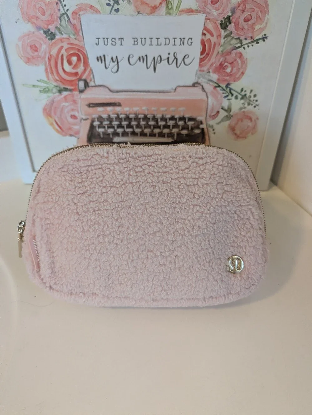 🩷EUC Lululemon Athletica Everywhere Fleece Adjustable Unisex Use Belt Bag, Pink